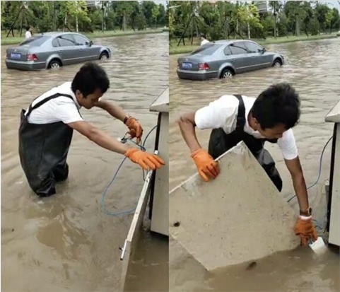 風(fēng)雨中的堅(jiān)守，只為道路暢通—湘江智慧暴雨中奮力搶修